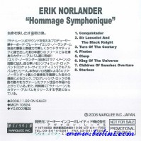 Erik Norlander, Hommage Symphonique, Marquee, MICP-10624/R